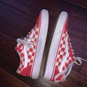 red checkered tie up vans!
